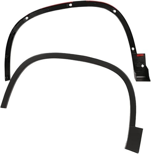 Vista 21 de PIT66 Guardabarros, compatible con Volkswagen Tiguan 2012-2017 delantero derecho texturizado negro 5N0854732B9B9