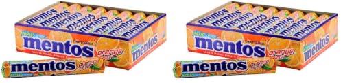 Image of Mentos, Orange Flavour, Chewy Candy Stick Pack, 655.2 g - Pack of 36