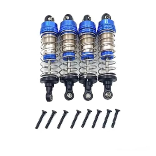Amortisseurs Rc Crawler pour JJRC Q130, pack de 4 pièces de remplacement en métal bleu