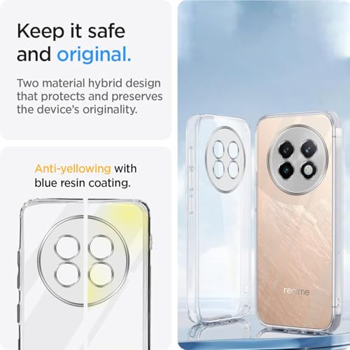 Image of Jkobi Back Cover for Realme 13 Plus (Silicone Clear Shockproof Case with Camera Protection | Soft and Flexible | Transparent)