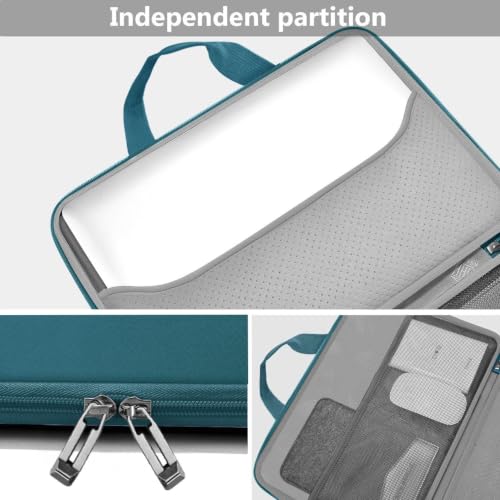 Image of Hseok Laptop Sleeve 13-14 Inch Case Briefcase Compatible with MacBook Neo Pro 14 M5 /M4 /M3 /M2 /M1, All Models 13.3 Mac Air /Pro, XPS 13 14, Most Popular 13 inch-14 inch Notebooks,D01E01