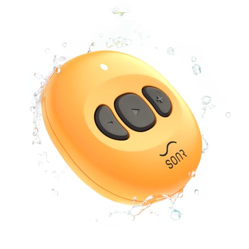 Casque de natation à conduction osseuse SONR Music 2 avec lecteur MP3 16 Go IPX8 jaune