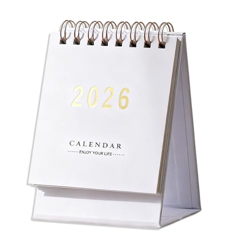 NOPKESV 1 pieza Mini Calendario de Sobremesa, de julio de 2025 a diciembre de 2026, Mini de Bolsillo para el Hogar Oficina Escuela, 2025 2026, Calendario Mesa