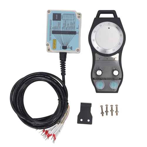 CNC Handwheel MPG Manual Pulse Generator, Electronic Handwheel, for CNC Router Lathe Engraving Milling Machine, with up to 32 Handwheels,Designed for Various CNC Machines