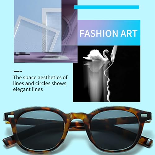 Image of Classic Small Round Sunglasses for Women Men Retro Circle Style Tinted Sun Glasses