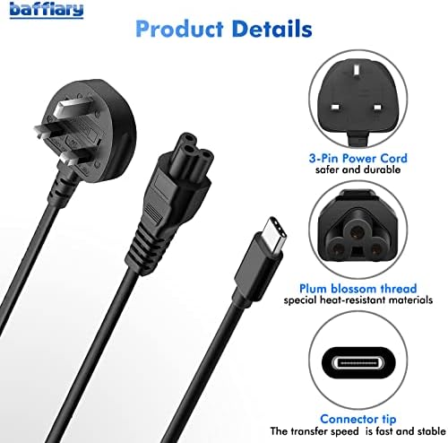 45W USB C Type C Chromebook Charger Adapter for HP Chromebook X360 HP Spectre X360 HP Elite X2, Lenovo Chromebook, Dell Acer Samsung Chromebook