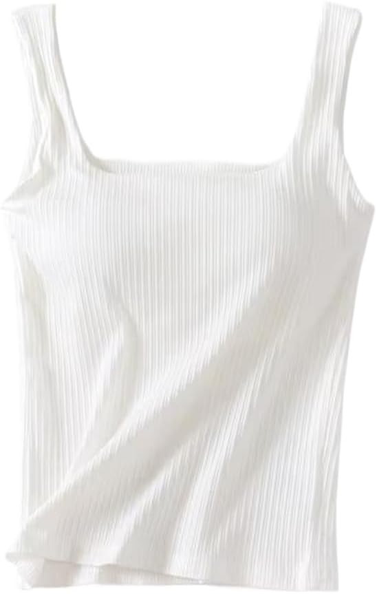 Women'sBlend Square Neck Camisole Tank Top Sleepwear for Summer Comfort