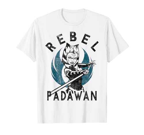 T-shirt Ahsoka Star Wars vêtement geek The Clone Wars Padawan Rebel pour adulte