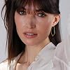Humble Chic Geometric Chevron Threader Hoop Earrings - Lightweight Cutout Thin Wire Drop Dangles, 18K Gold Plated - 1.5 inch #1