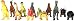 Rhode Island Novelty Assorted Jumbo Dinosaurs Up to 6" Long Toy Figures, 12-Pack