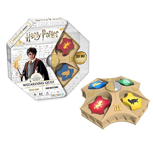 Tomy Harry Potter Wizarding Quiz Game - Fun Family Trivia Games - Family Games for Kids and Harry Potter Fans - Games for Children - Quiz Games for Kids - Suitable for Girls and Boys Aged 8 +