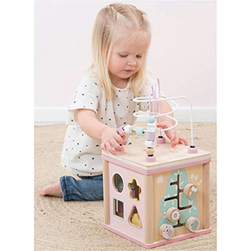 Aktivitäten-Würfel mit Motorikschleife Pink – Little Dutch - 5