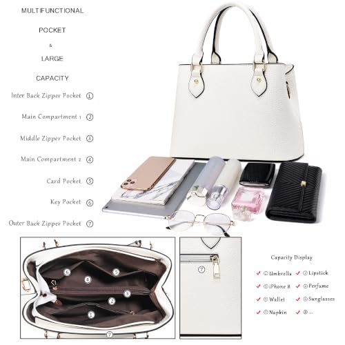 Image of CHICAROUSAL Purses and Handbags for Women Leather Crossbody Bags Women's Tote Shoulder Bag