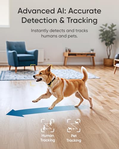 Image of eufy Security 4K Indoor Camera E30,360 Pan Tilt,AI Auto Tracking,Color Night Vision,Pet /Baby /Nanny Monitor with Two-Way Audio,AI Human /Pet Detection,Works with HomeKit, No Monthly Fee, Black