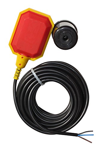 Float Switch for Sump Pump -33-Foot Water Level Sensor with Honeywell Microswitch and Adjustable Tether Length for Ground Water Bilge Pump and Water Tank â€“ Non-Corrosive PP Casing, Rated to 13 Amps