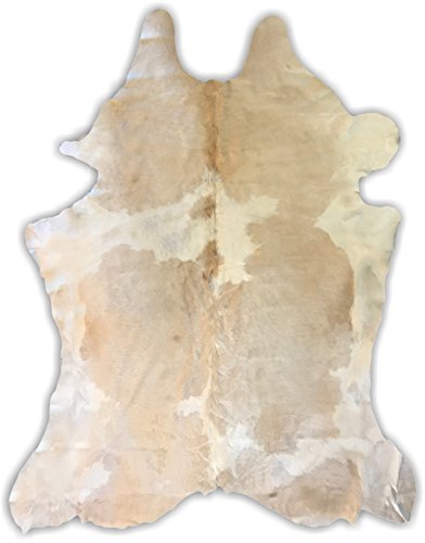 Crown Home Innovations | Brazilian Cowhide Area Rug | 100% Authentic Natural Leather | Unique Stylish Decorative Accent | No Smell or Shedding | Color, Butter | Size, 6’x 7’ Crown Home Innovations | Brazilian Cowhide Area Rug | 100% Authentic Natural Leather | Unique Stylish Decorative Accent | No Smell or Shedding | Color, Butter | Size, 6’x 7’