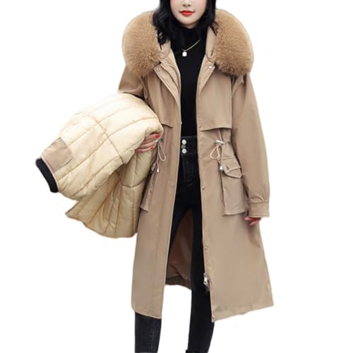 HGKPFGTF Women's Long Winter Puffer Coats Thick Warm Windproof Jakcet