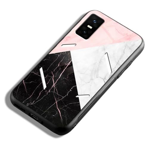 Image of COLORflow Back Cover Compatible with Infinix GT 30 Pro 5G | Beautiful Marble Black White Pink | Shockproof TPU Bumper Cover with Camera Protection Back Cover Compatible with Infinix GT 30 Pro 5G