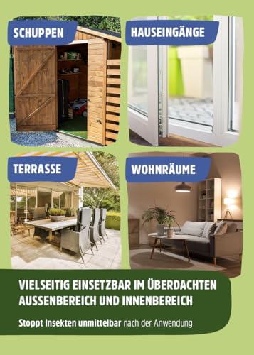 Insektenspray 500ml | Anti Ungezieferspray gegen Insekten & Fliegen in der Wohnung | Effektives Fliegenspray & Ungeziefer Spray mit Langzeitwirkung | Universal Insektenabwehr für Balkon & Innenräume