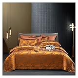 AYCDL Juego De Sábanas De Lujo De Algodón Egipcio De 1000 Hilos, 4 Piezas, Satén Suave Y Sedoso, Funda Nórdica Tamaño Queen Y King, Sábanas Y Fundas De Almo,D-Flat Queen Size 4pcs