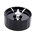 Hilai 1 Cross Lame de Rechange pour Le mélangeur Juicer Blender de Magic Bullet (1, Noir)