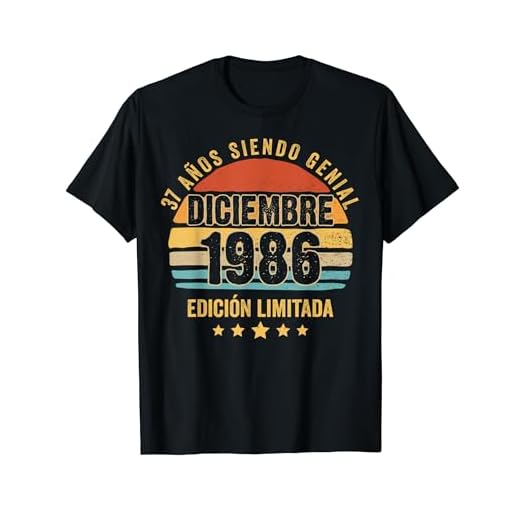 37 Años Cumpleaños Regalo Diciembre 1986 Diciembre 37 Años Camiseta