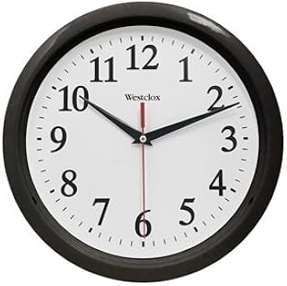 Westclox 461861 (Black) Basic Wall Clock, 10