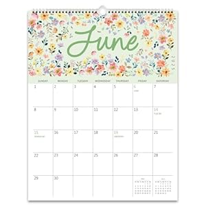GuassLee Floral Vibes Wandkalender 2025-2026