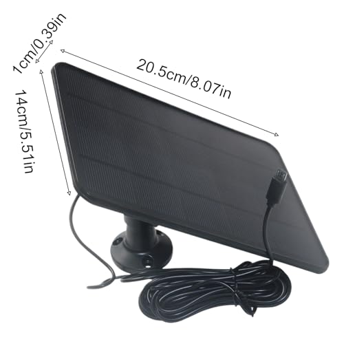 Chargeur Solaire pour Sonnette Ring Panneau Énergie Solaire Caméra 20W