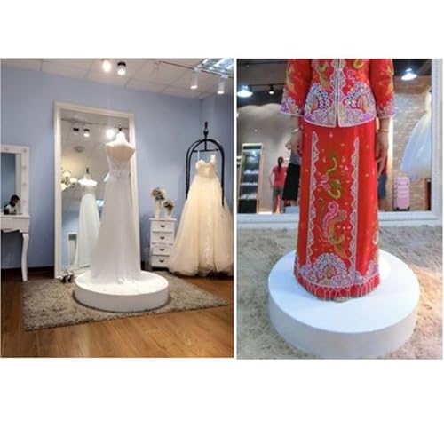 Présentoir rond pour boutique de mariage et aménagement de dressing