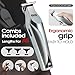 DSP Professional Trimmers for Barbers, T Blade Beard Trimmer for Men, Cordless Zinc Alloy Material Edgers Trimmer (Silver)