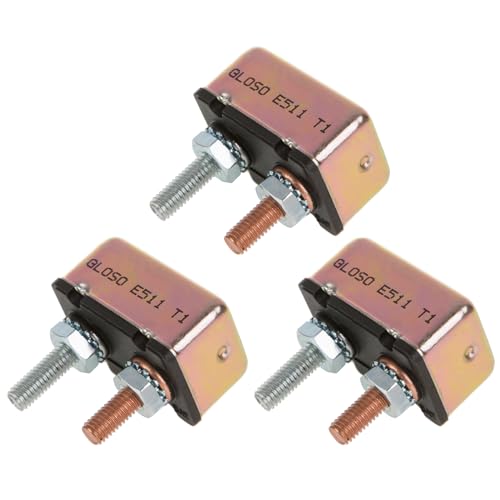 Disyuntores de perno T1 GLOSO de 15A para viajes largos en moto sin interrupciones pack de 3