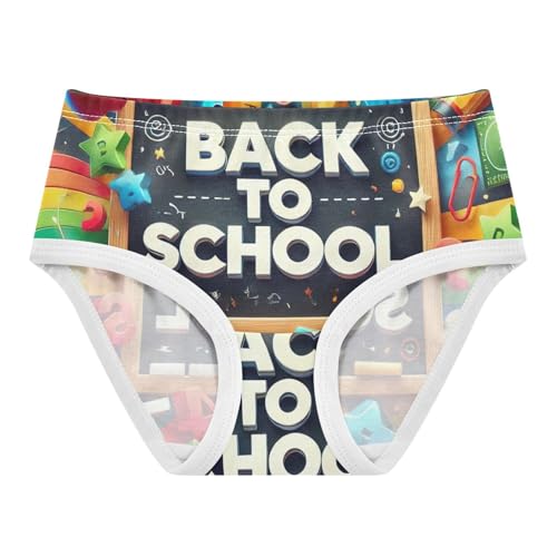 Cotton Toddler Girls Underwear Back to School Colorful Panties for Girl Animal Briefs Underpants 2t