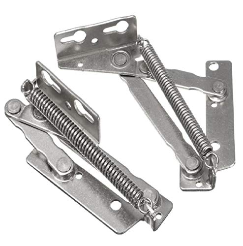 1 Paar 80 Grad Schrankscharnier Vollklappbare Abdeckung Möbel Basis Federscharnier