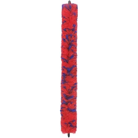 SquarezhenBo Red Saxophones Bend Neck Cleaning Brush Soft Clarinet Cleaner Microfiber Care Tool Woodwinds Neck Saver Clean Brushes for Tenor Bass Saxophones Wind and Woodwind Accessories Cover