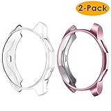 【Weiches, klares TPU-Material】 mit transparentem Design - Damit Ihre Uhr ihre wahre Farbe zeigt, können Sie den klaren Fall auf Ihrer Uhr kaum spüren. Weiches, durchsichtiges Gehäuse schützt Ihre Samsung-Uhr vor Kratzern.