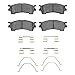 Dynamic Friction Company 5000 Advanced Brake Pads - Semi Metallic and Hardware Kit