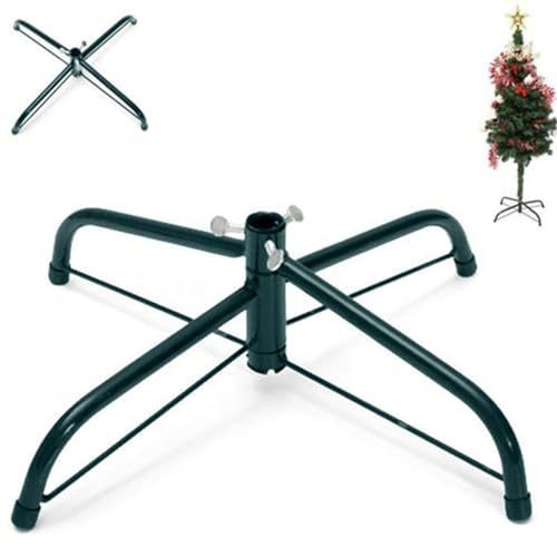 BNOYONERAS Support de sapin de Noël, support de sapin de Noël, 40 cm, support en métal vert pour sapin de Noël de 1,2 m, 1,5 m, 1,8 m, double usage pour arbres artificiels ou vrais