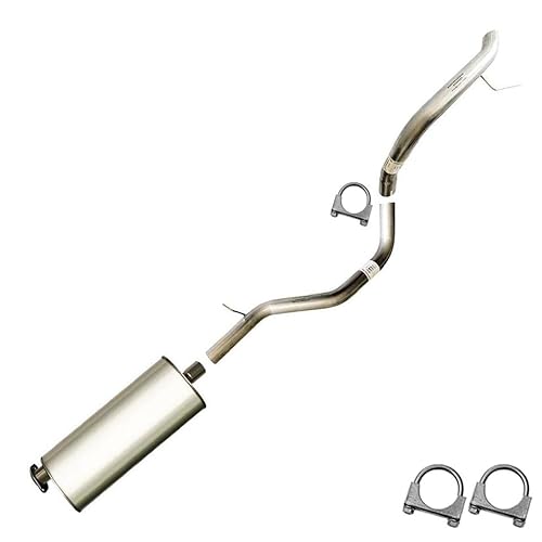 Northeastern Exhaust | Stainless Steel Muffler and Tail Pipe Exhaust System Kit Compatible for Jeep Commander 2006-2010 Jeep Grand Cherokee 2005-2010 3.7L 4.7L | Free Clamps Included