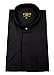 Mercy Robes Mens Black Short Sleeves Full Neckband Collar Clergy Shirt (17