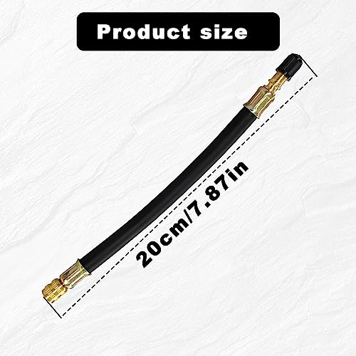 Image of 2pcs Flexible Tire Valve Stem Extenders, 8.25 Inch Valve Stem Extenders Compatible with Harleys, RV, Bicycles, Stroller, Motorcycles and Portable Air Compressor