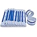 L LIKED Pack of 500 Currency Band Self Sealing Currency Straps Bands Money Bill Wrappers (Blue $100-500 PCS)