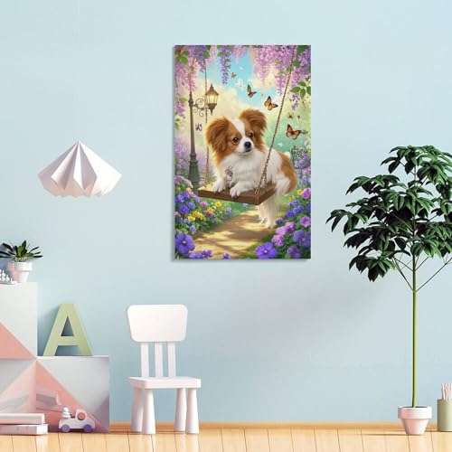 Décoration murale image sur toile grand format papillon pour mur vide