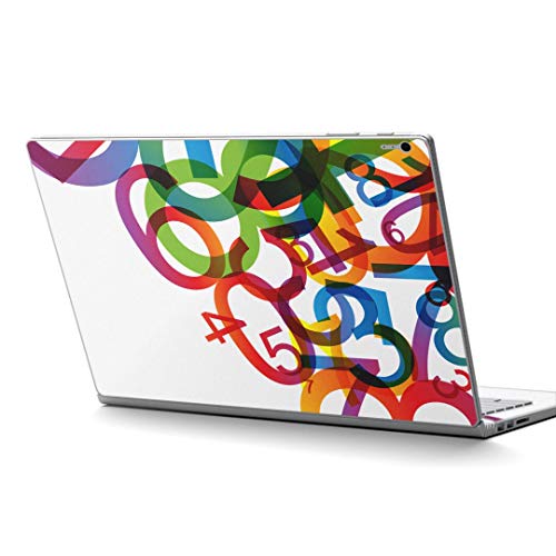 igsticker Surface Book / Book2 / Book3 13.5inch ブック2 専用 スキンシール サーフェス ブック2 カバー ケース フィルム ステッカー アクセサリー 保護 001108 ユニーク その他 数字 カラフル