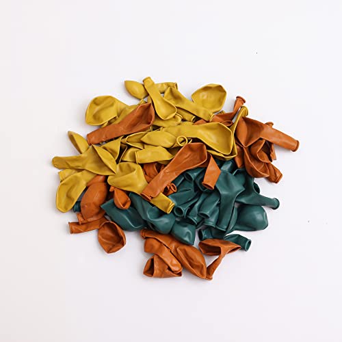 Image of 75 Pcs Balloon Garland Kit 5 10 inch Retro Willow Green,Mustard Yellow,Retro Burnt Orange Balloons Combination for Wedding Engagement,Birthday Party,Celebration Supplier
