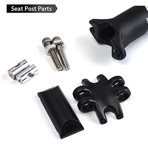 Bucklos Full Carbon Fiber Bike Seatpost 27.2/30.8/31.6 X 350/400 Mm, Adjustable Superlight Bicycle Seat Post Suitable For Bmx Mtb Road And Mountain Bike… #TOP6