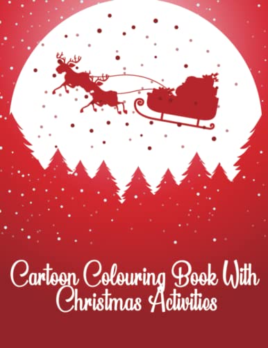 Cartoon Colouring Book With Christmas Activities image 2