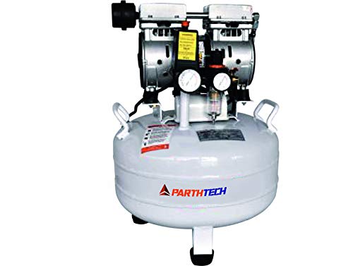 Image of Oil-Free Air Compressor 0.55 HP 30 L Tank (Steel, White)