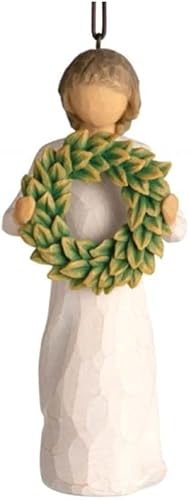 Miniatura 3 de Willow Tree Adorno de magnolia, figura esculpida pintada a mano