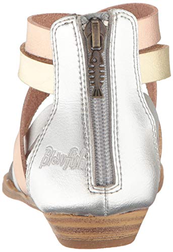 Blowfish Malibu Girls Billa-K, Silver/Rosegold/Gold Dyecut Polyurethane, 3 M Us Big Kid #TOP2